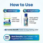 Raveda Organics Rumaherb Combo – DS Tablet (30 Tabs) + Rumaherb Pain Relief Oil (50ml) - Image 6