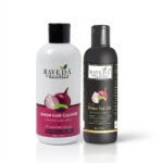Raveda Organics Onion Hair Care Combo – Onion Hair Cleanser (275ml) + Onion Hair Oil (100ml)