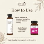 Raveda Organics Hair Growth Combo – Root Revival Growth Oil (100ml) + Biotin Natural Tablets (60 Tabs) - Image 3